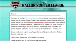 Desktop Screenshot of gallupsoccerleague.com